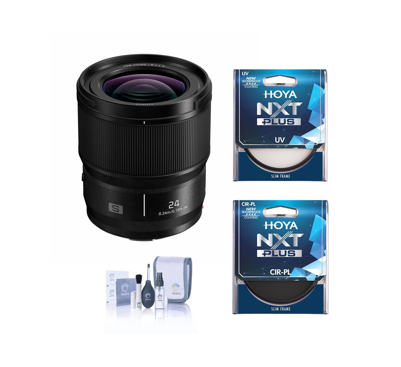 Panasonic LUMIX S 24mm f/1.8 Lens for L Mount, with 67mm UV and CPL Filters