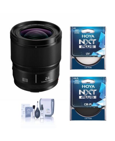 Объектив Panasonic LUMIX S 24mm f/1.8 для L Mount, комплект с фильтрами Tiffen 67mm UV и CPL
