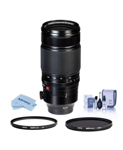 Fujifilm XF 50-140mm f/2.8 R LM OIS WR Lens, w/Tiffen 72mm UV and CPL Filters
