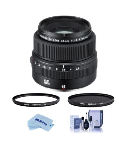 Объектив Fujifilm GF 63mm f/2.8 R WR с набором фильтров Tiffen 62mm UV и CPL
