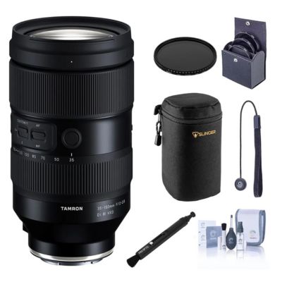Объектив Tamron 35-150mm f/2-2.8 Di III VXD для Sony E с комплектом фильтров 82mm, VND-фильтром 82mm, чехлом для объектива, набором для чистки и универсальным объективом