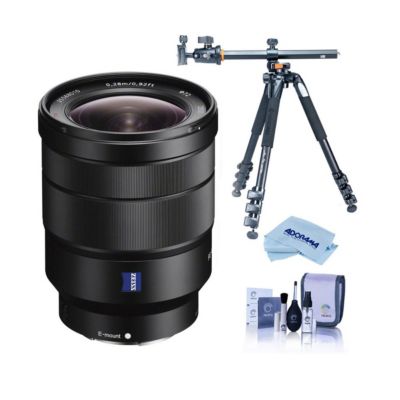 Объектив Sony Vario-Tessar T FE 16-35mm f/4 ZA OSS для Sony E с штативом Takama и набором для чистки