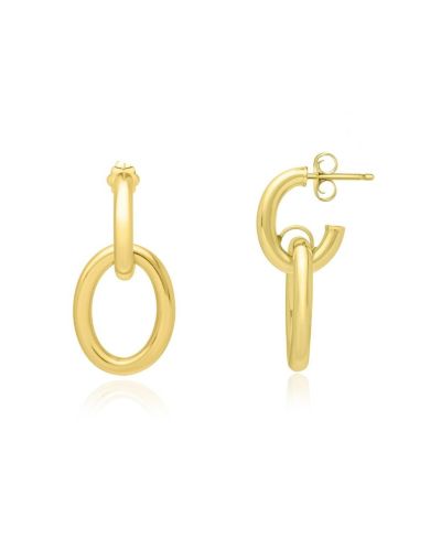 Серьги-подвески The Lovery Double Oval Link Drop
