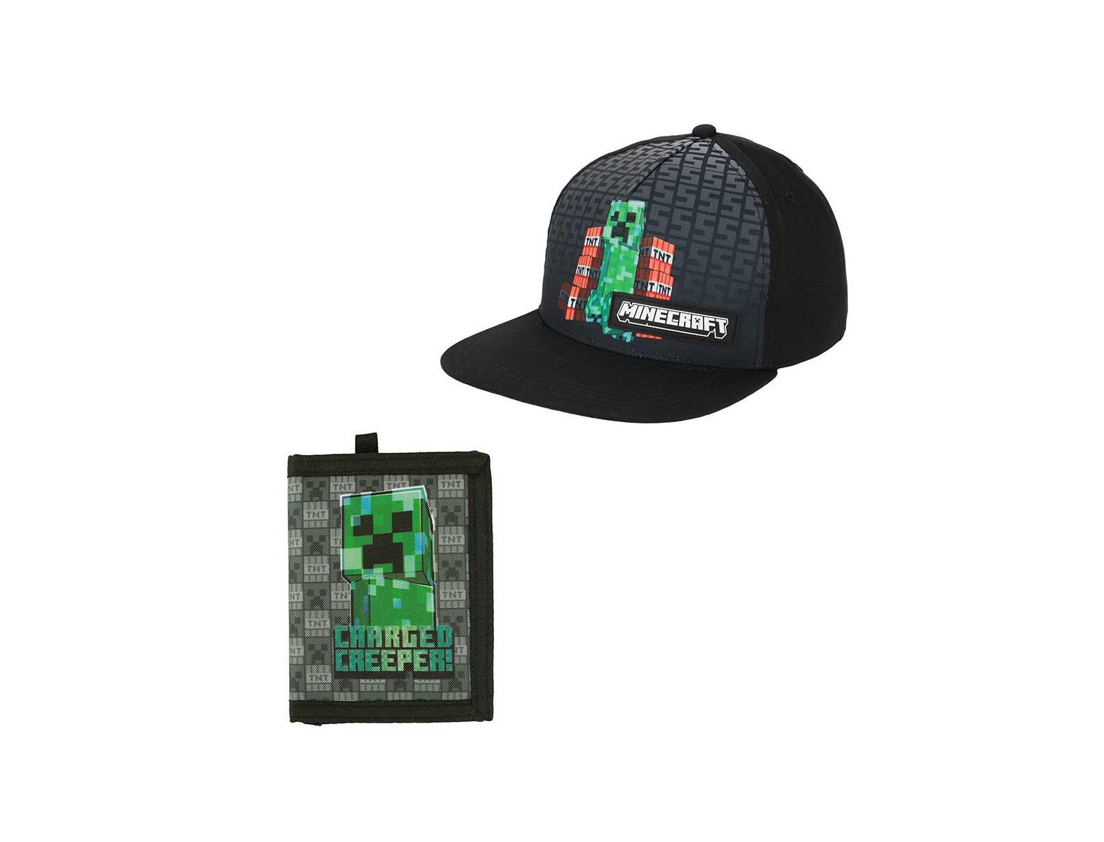 Набор Minecraft: кепка snapback и кошелек