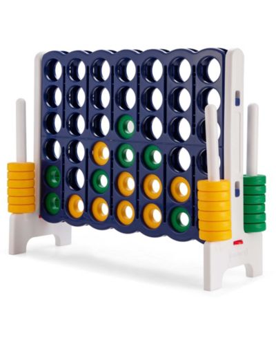 Gymax Jumbo 4-to-Score Game Set with 42 Rings, Ages 3+
