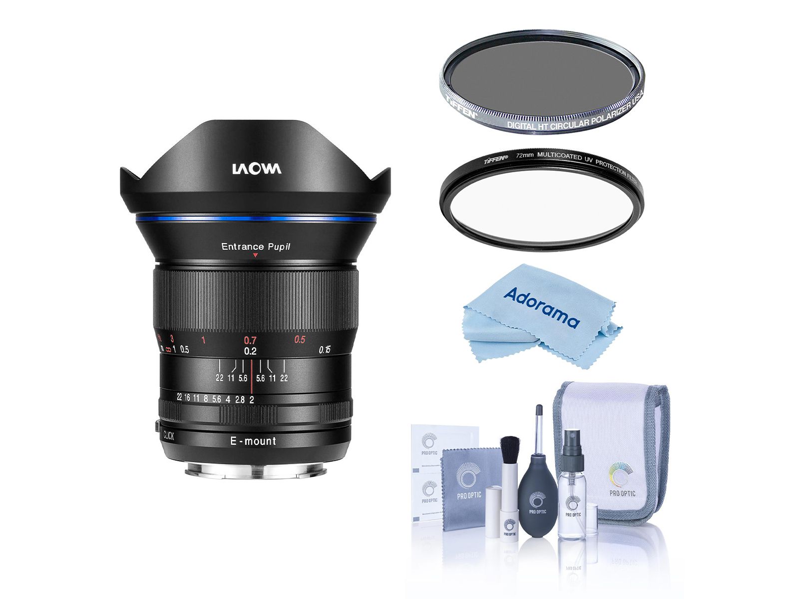 Venus Laowa 15mm f/2 FE Zero-D объектив для Sony E с фильтрами Tiffen