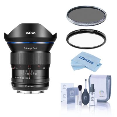 Venus Laowa 15mm f/2 Fe Zero-D Ultra-Wide-Angle Lens with Filters, 3-Piece Bundle for Sony E-Mount