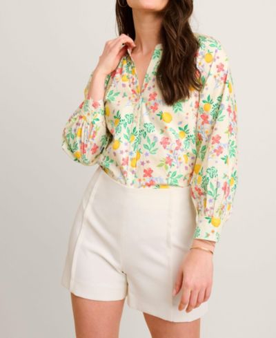 Женская рубашка UNTUCKit Stretch Cotton Lemon Print Carrie