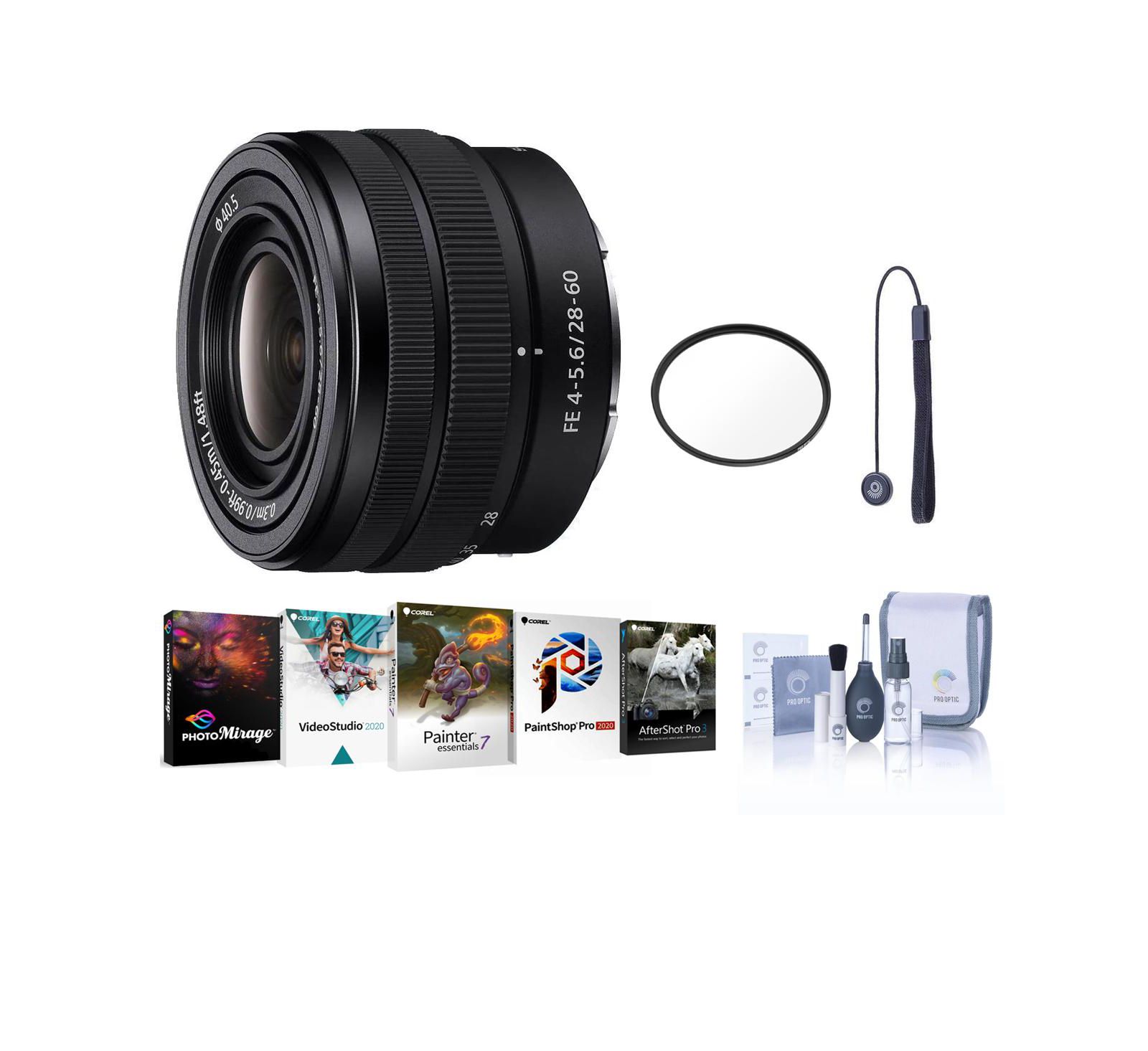 Sony FE 28-60mm f/4-5.6 Compact Standard Zoom Lens for Sony E-Mount Cameras