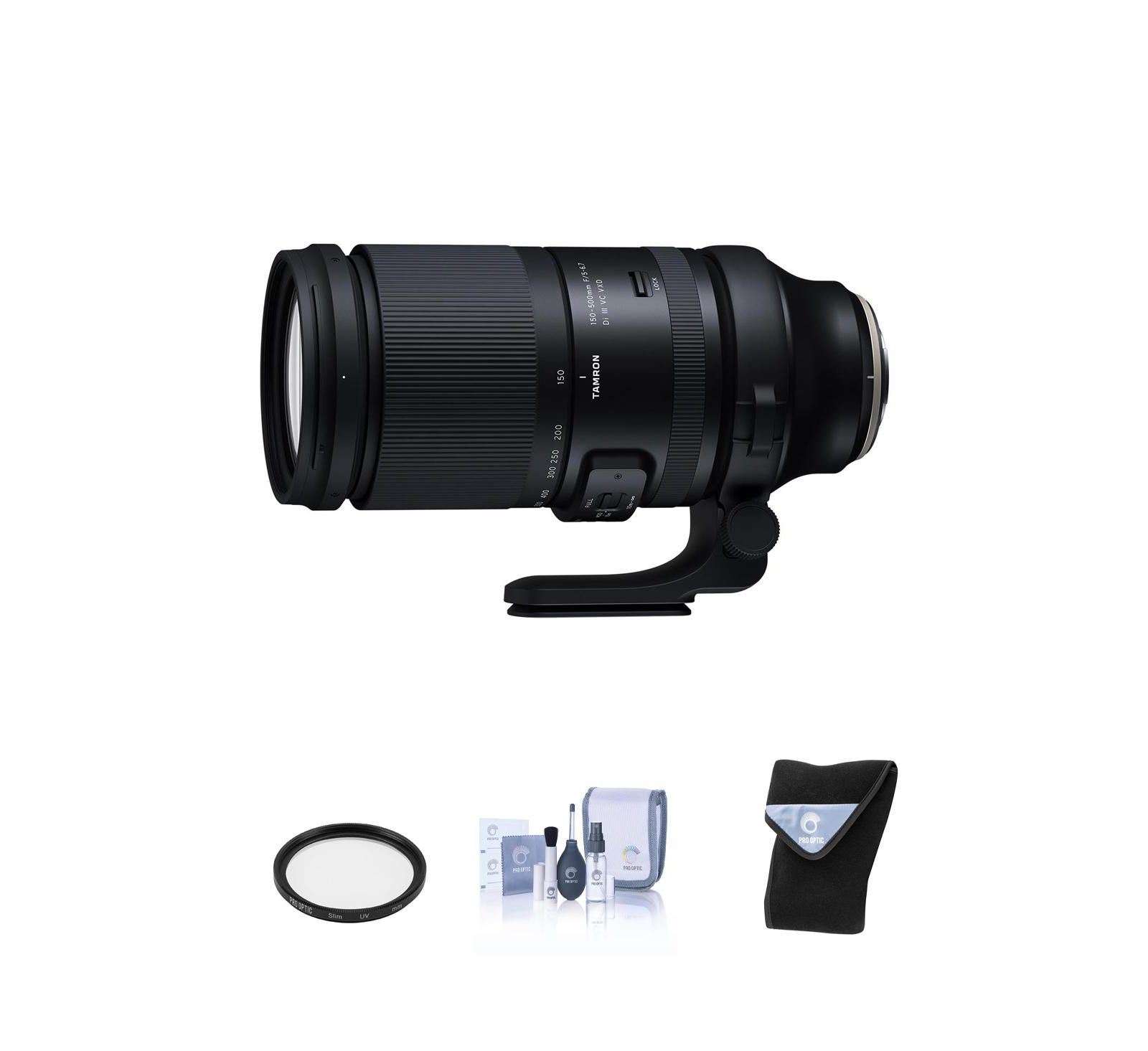 Tamron 150-500mm f/5-6.7 Di III VC VXD Lens for Fujifilm X w/82mm UV filter