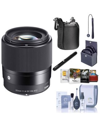 Объектив Sigma 30mm f/1.4 DC DN Contemporary для Canon EF-M с комплектом фильтров ProOptic 52mm