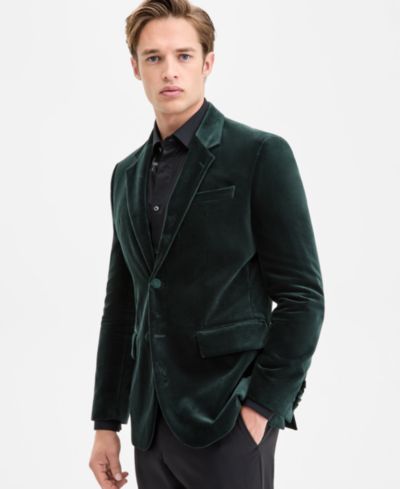 HUGO by Hugo Boss Men's Slim-Fit Solid Velvet Sport Coat