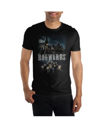 Harry Potter Мужская футболка Hogwarts Boats, черная, размер XS