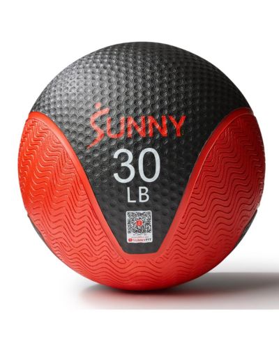 Sunny Health & Fitness Medicine Ball 30LBS, Non-Slip Grip
