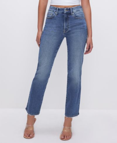 Good American Женский джинсы Straight-Leg, Regular & Plus Size