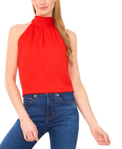 CeCe Women's Sleeveless Halter Top