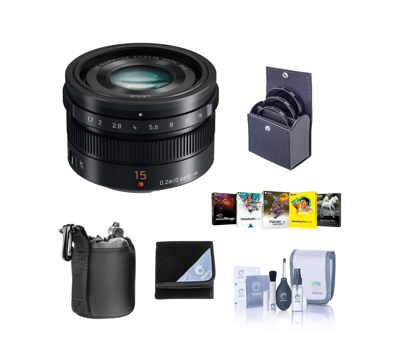 Panasonic PANASONIC15/1.7 LEICA LENS F/M4/3,BL K