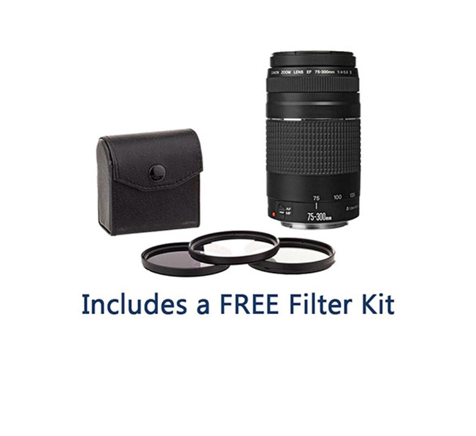 Canon EF 75-300mm f/4-5.6 III объектив с фильтром