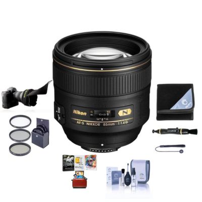 Nikon 85mm f/1.4G IF AF-S NIKKOR Объектив США. Комплект с 77mm фильтром, защитным чехлом и набором для чистки