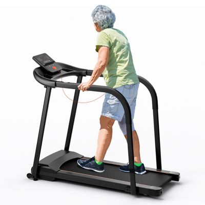 Беговая дорожка Slickblue 2.5 HP с длинными поручнями для пожилых людей