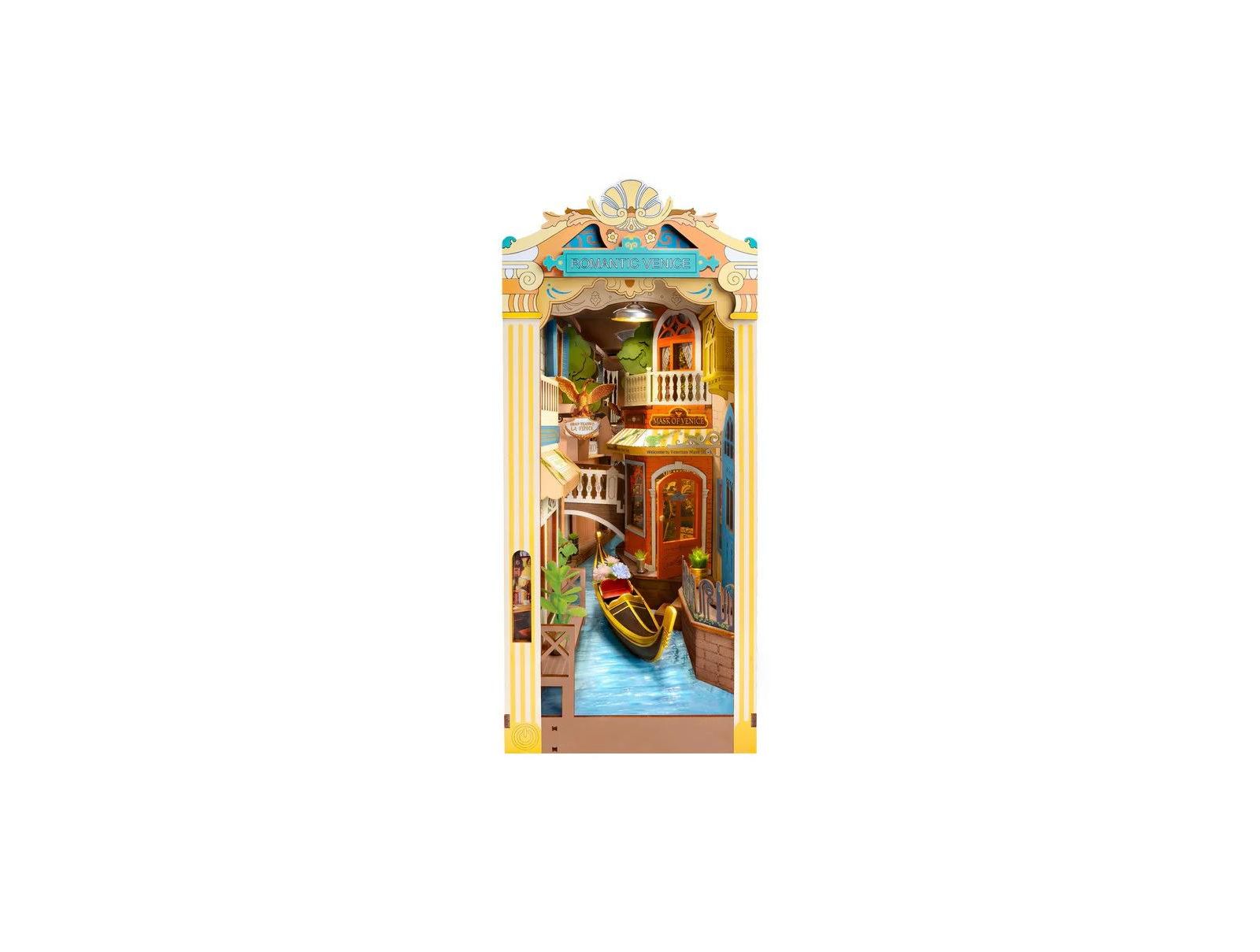 Набор для создания 3D-диорамы DIY Book Nook - Romantic Venice, 110 шт.
