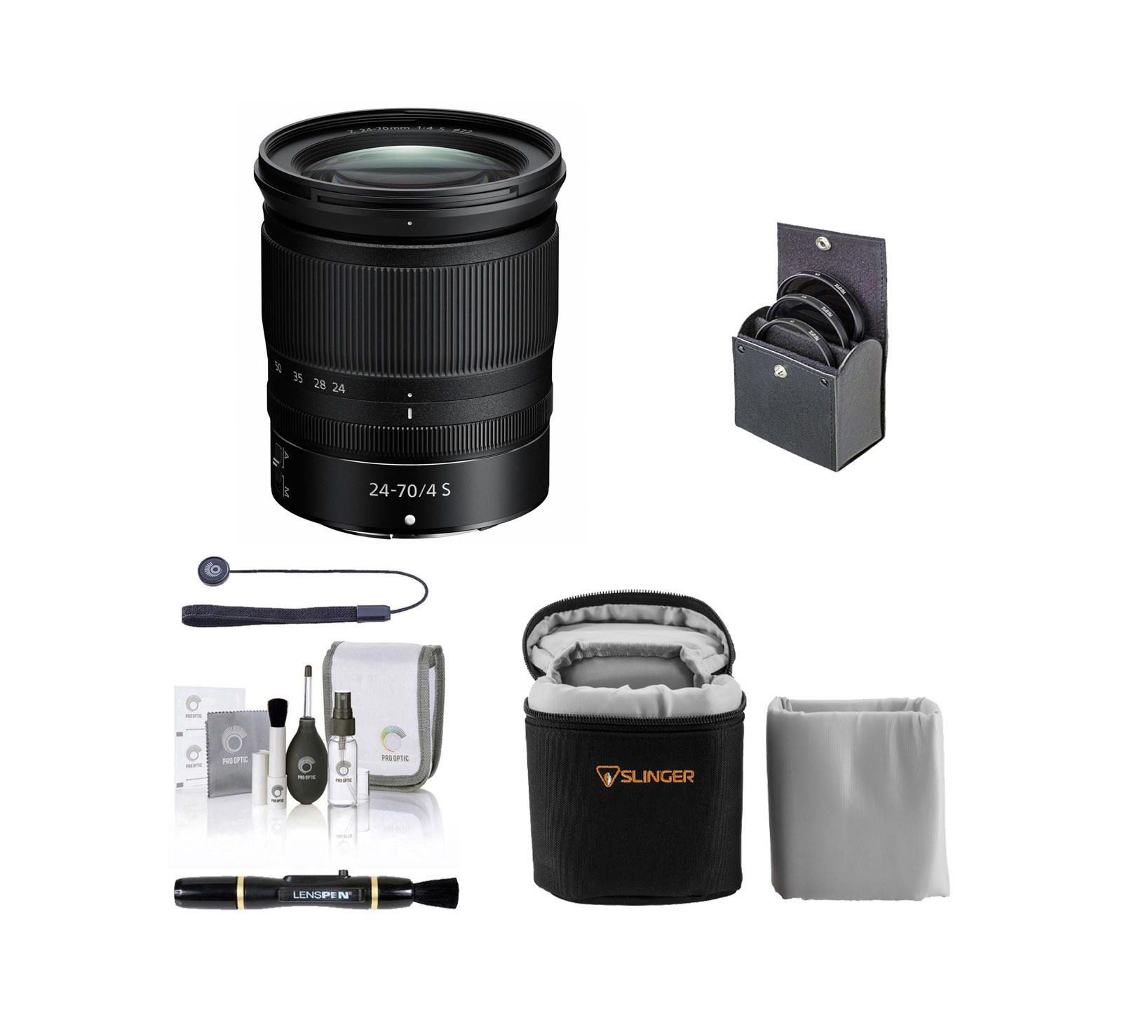 Nikon Nikkor Z 24-70mm f/4 S Lens Bundle for Nikon Z-Series Cameras