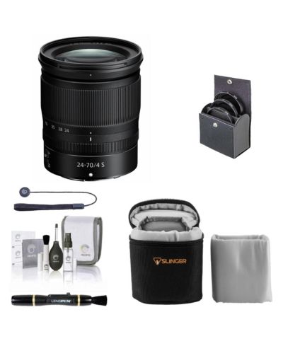 Комплект объектив Nikon NIKKOR Z 24-70mm f/4 S с фильтром ProOptic 72mm и аксессуарами