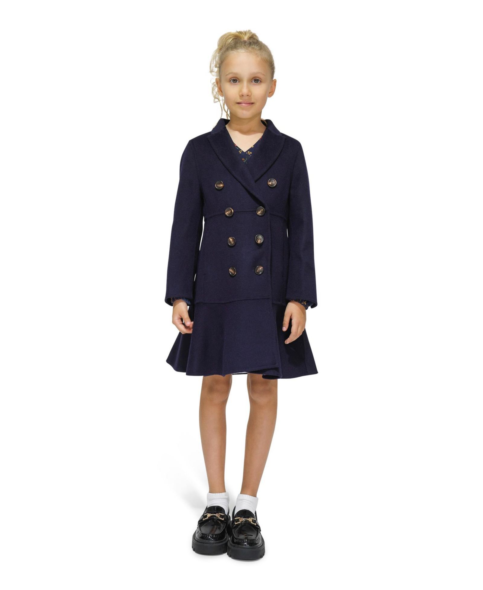 Belle & Bloom Little Girls Good Manners Wool Blend Fitted Coat