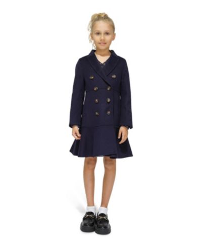 Belle & Bloom Little Girls Good Manners Wool Blend Fitted Coat