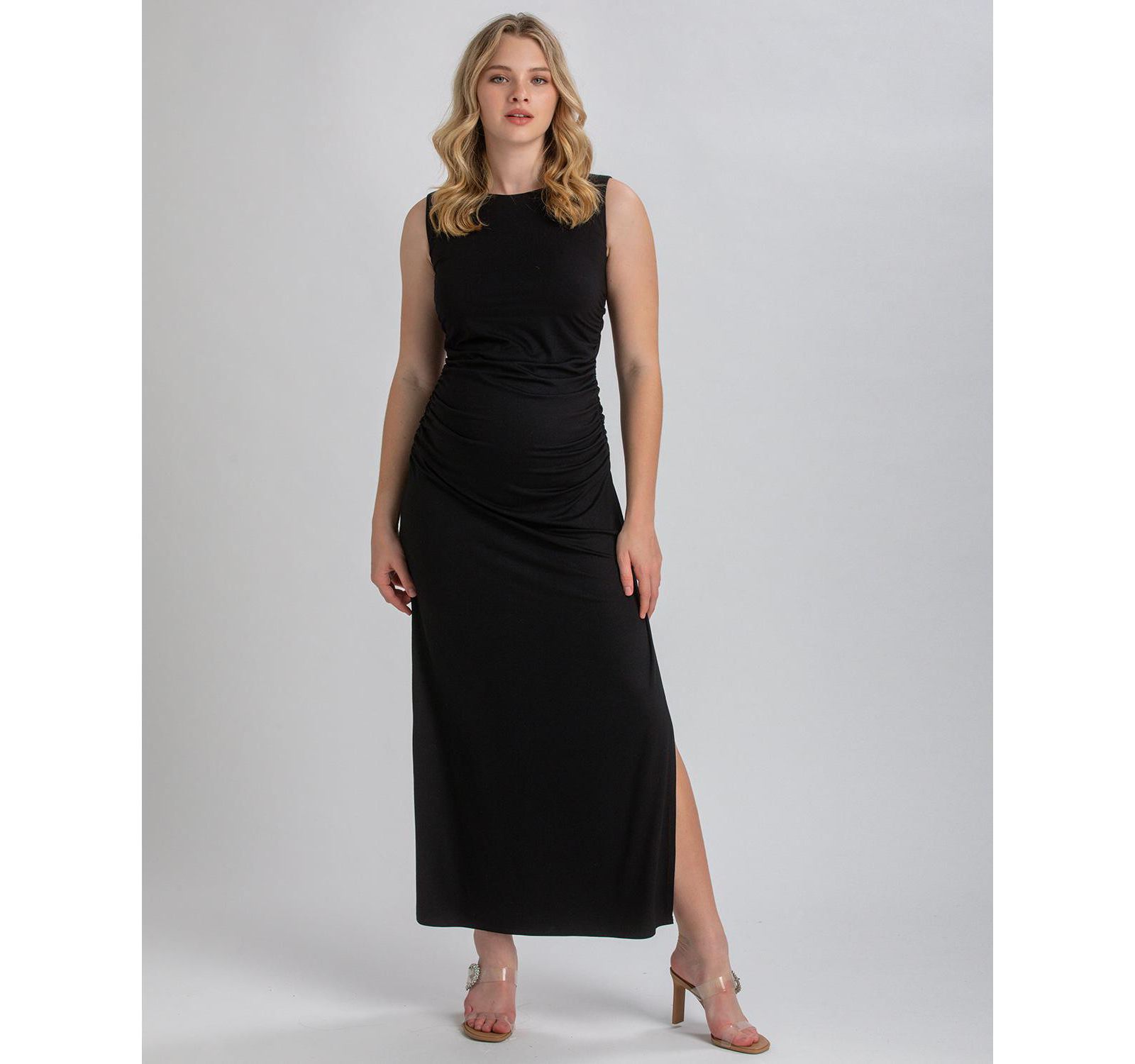 Платье PIETRO BRUNELLI MATERNITY Maternity Sleeveless Side-Ruched Blossom Maxi Split