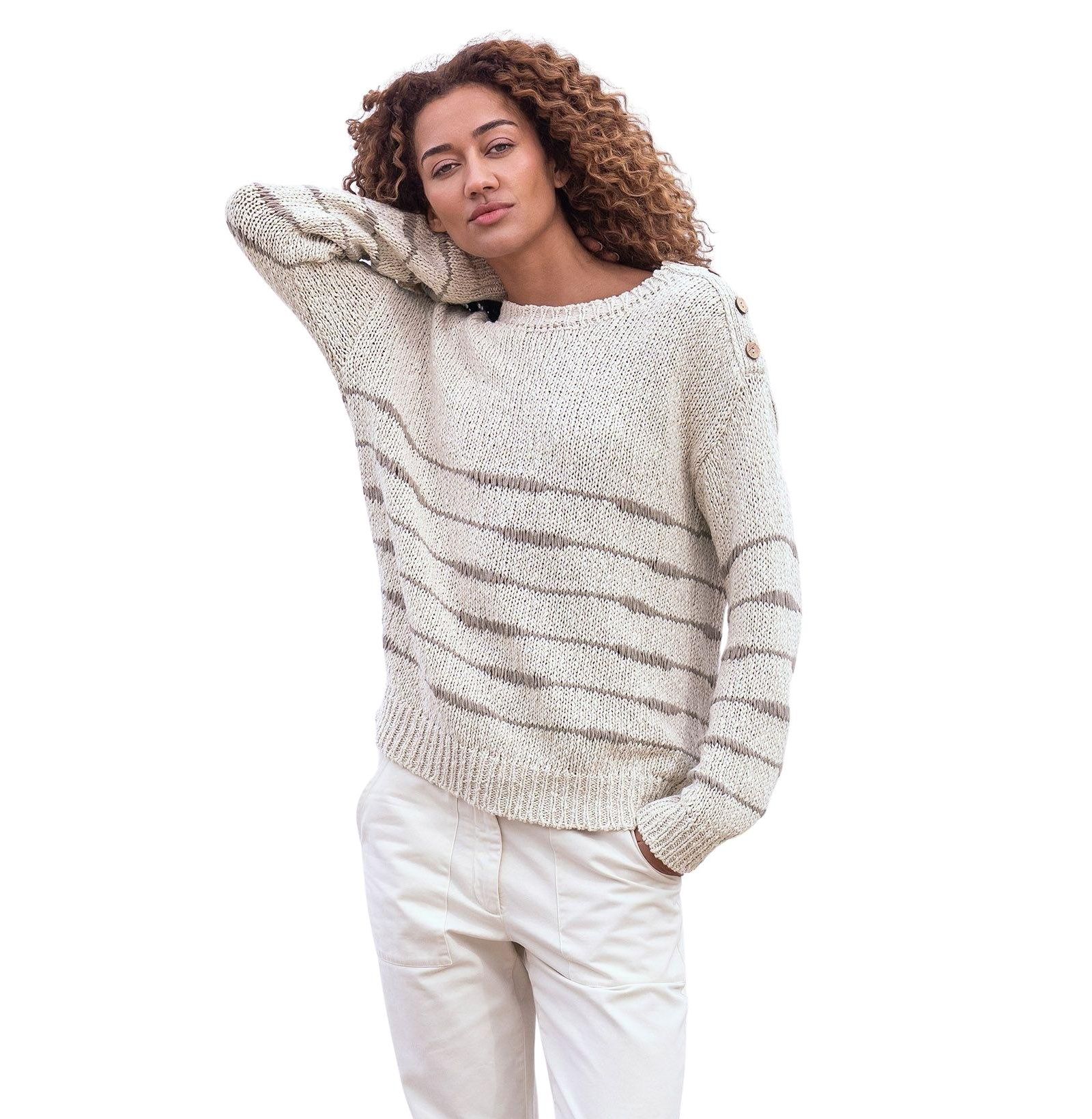 Celtic & Co. Women's Drop Stitch Breton Sweater