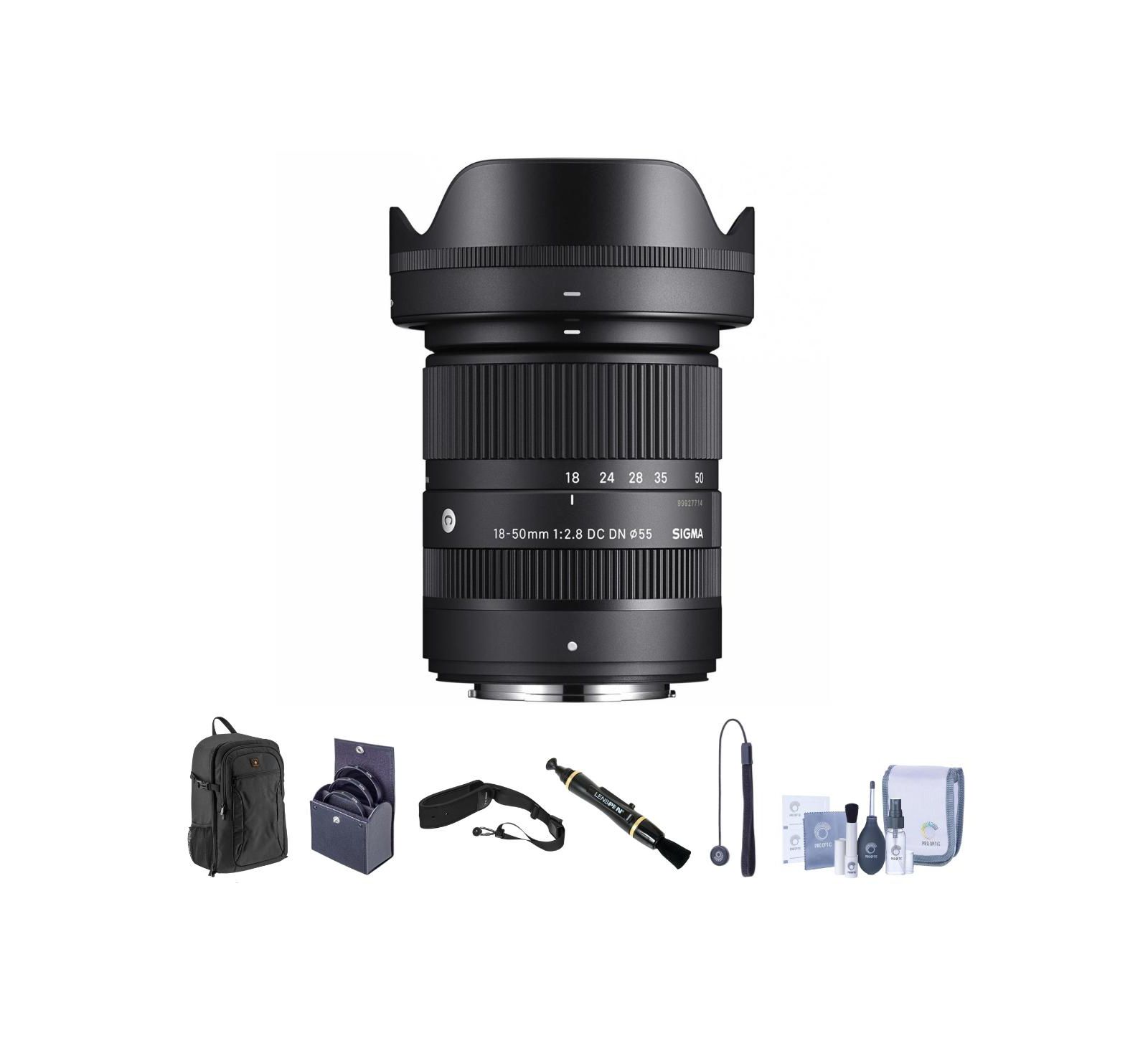 Объектив Sigma 18-50mm f/2.8 DC DN Contemporary для Fujifilm X с набором аксессуаров