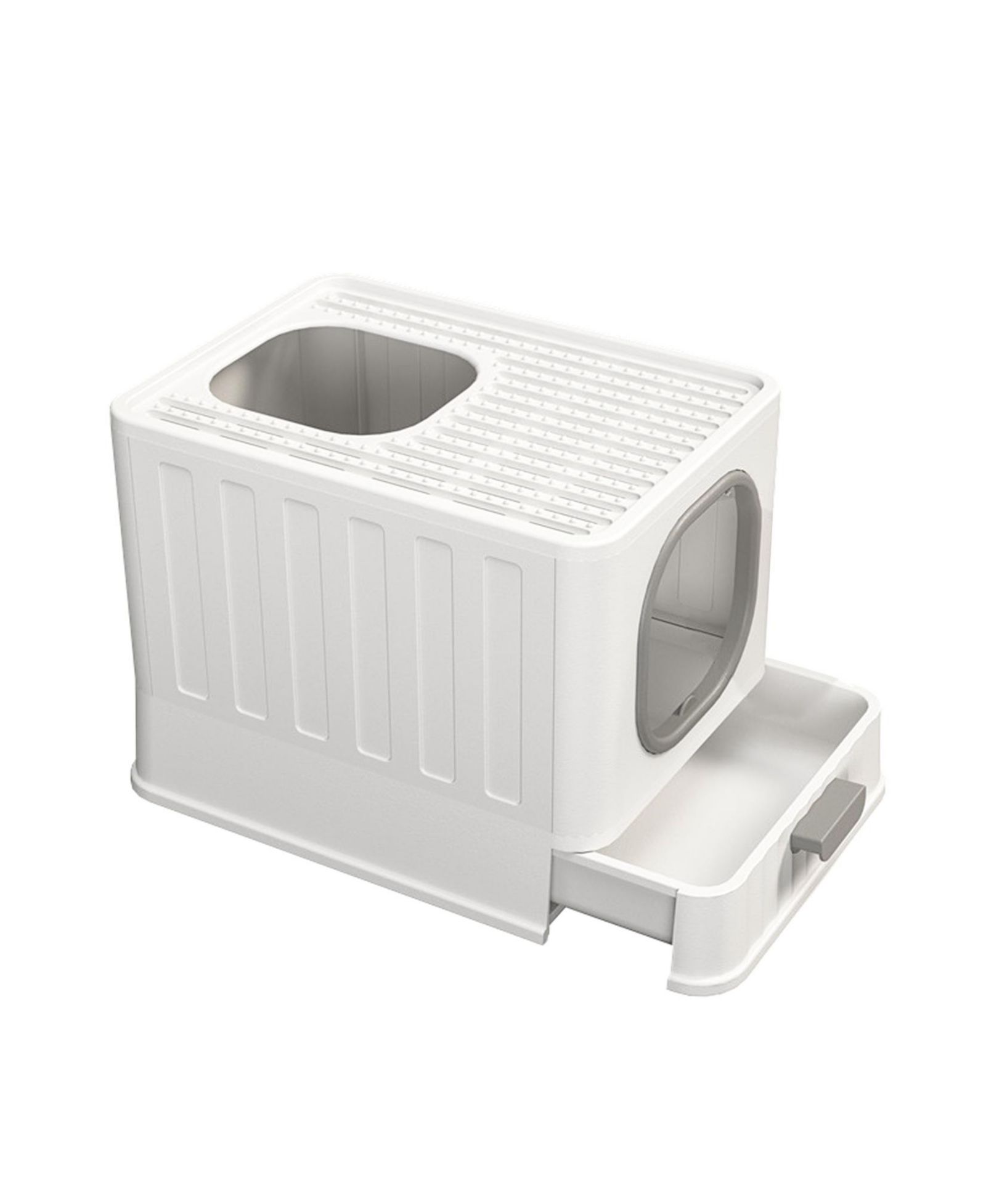 BINGOPAW Drawer Cat Litter Box With Anti-Splash Front Entry & Scoop