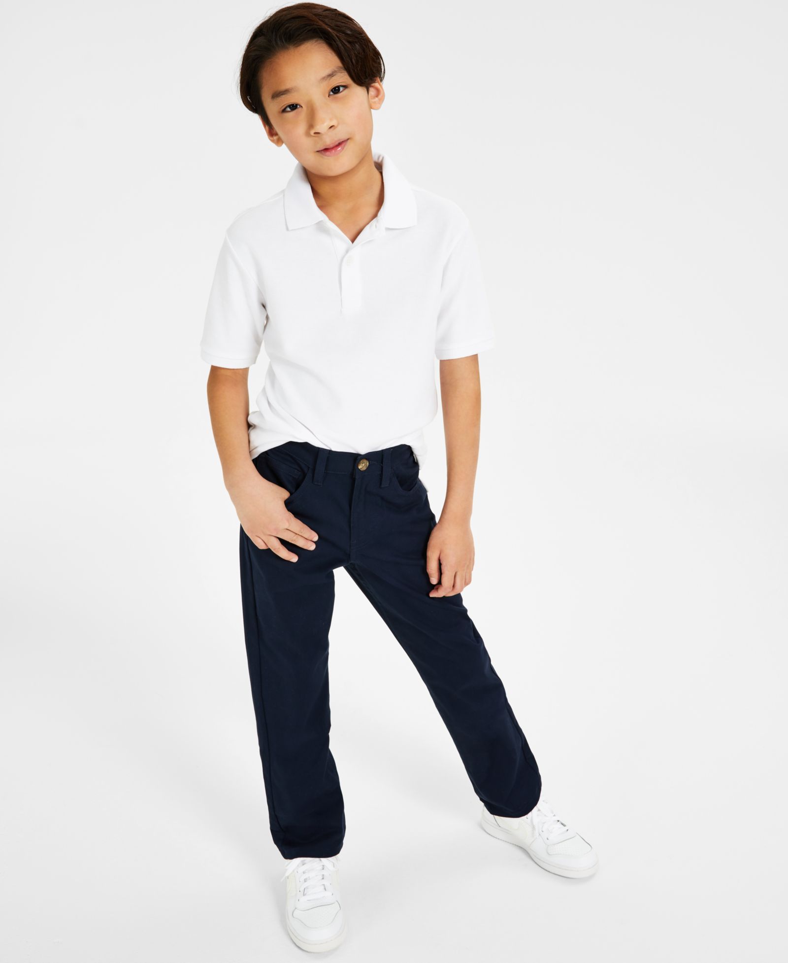 Детское поло Nautica Big Boys быстросохнущее с коротким рукавом Performance Stretch
