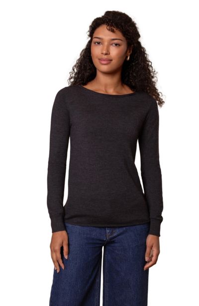 Celtic & Co. Женский свитер из тонкой шерсти Merino с вырезом Boat Neck