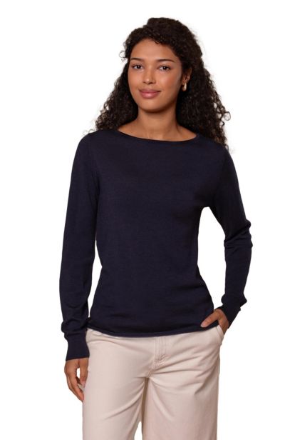 Celtic & Co. Женский свитер из тонкой шерсти Merino с вырезом Boat Neck