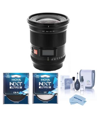 Viltrox AF 16mm f/1.8 FE STM Autofocus Lens and Filters, 3-Piece Set for Sony E-Mount