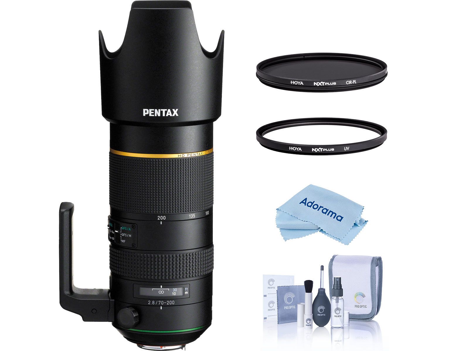Pentax HD Pentax-D FA 70-200mm f/2.8 ED DC AW объектив, комплект с фильтрами Tiffen 77mm UV и CPL