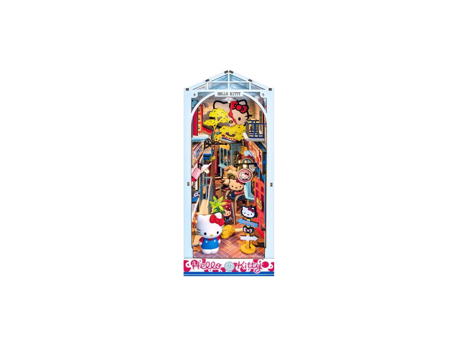 Набор для создания 3D-диорамы DIY Book Nook - Hello Kitty: Town Square, 169 шт.