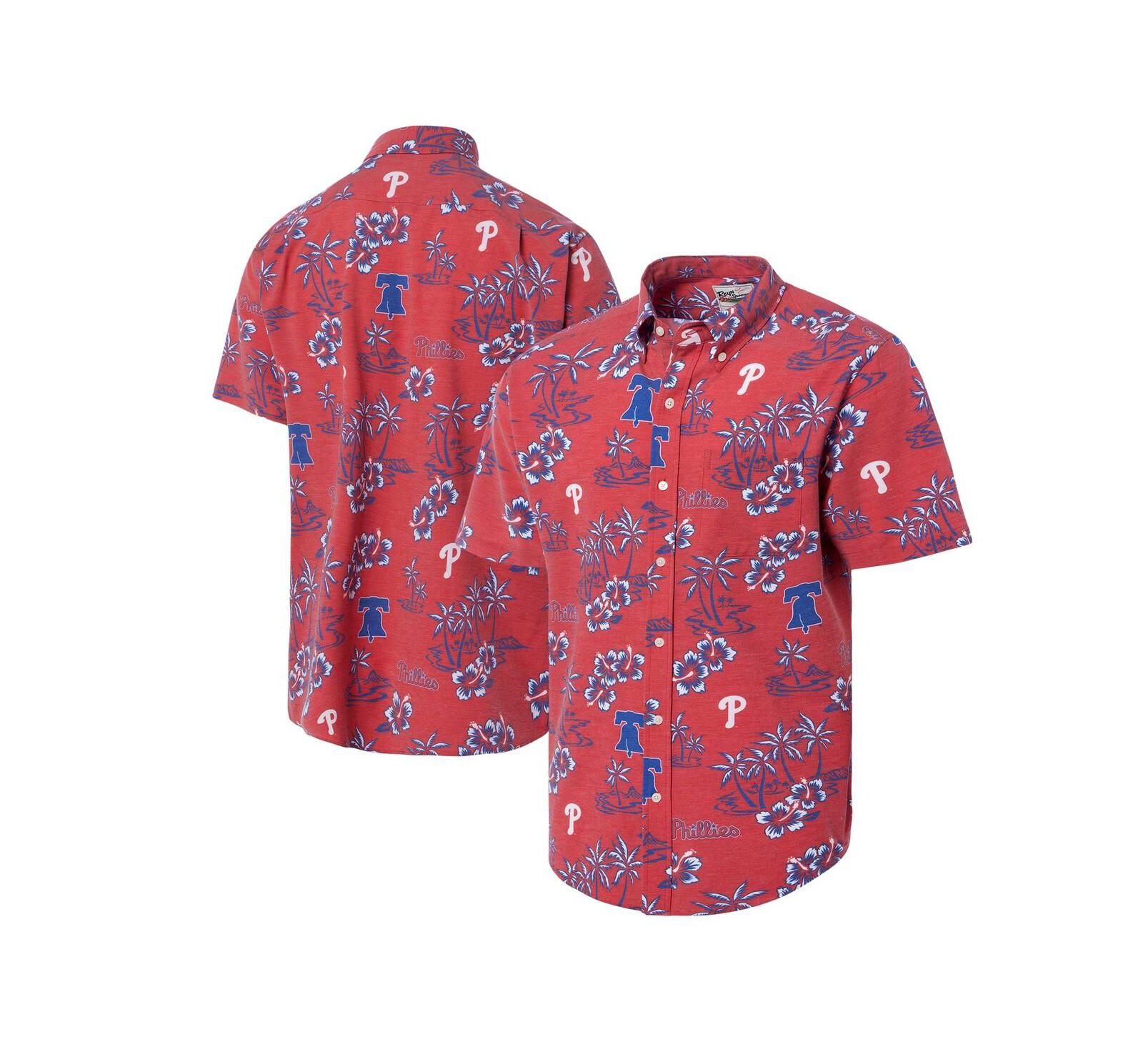 Reyn Spooner Men's Red Philadelphia Phillies Kekai Button-Down Shirt