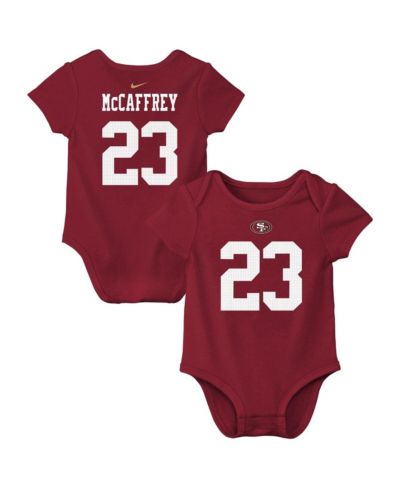 Nike Детский боди Nike Christian McCaffrey Scarlet San Francisco 49ers Player Name & Number для мальчиков и девочек