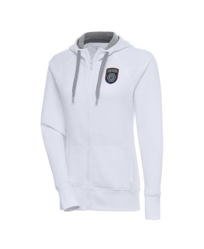 Женское худи-куртка Antigua White San Diego FC Victory Full-Zip