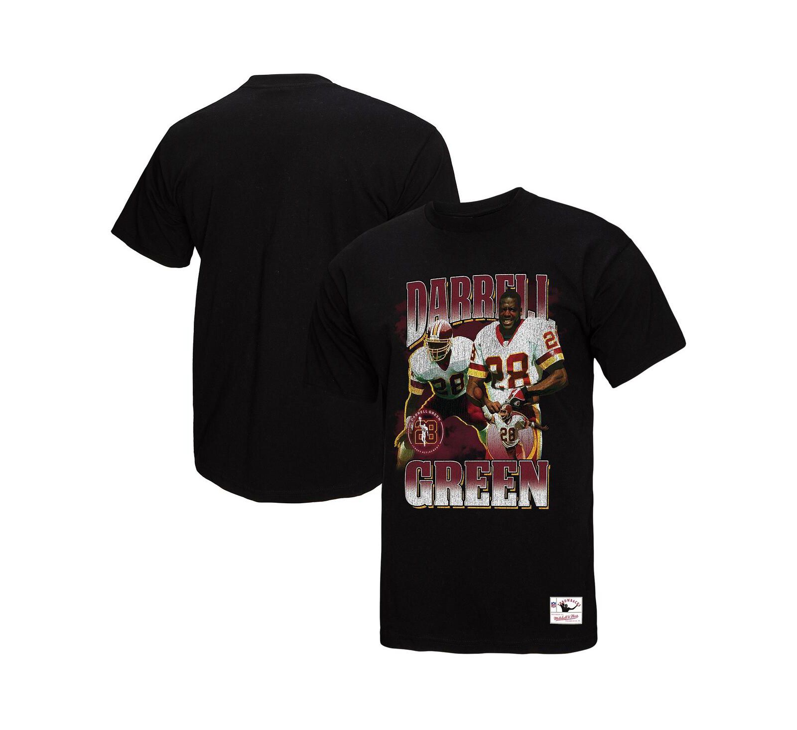 Mitchell & Ness Мужская футболка с графикой Darrell Green Black Washington Commanders