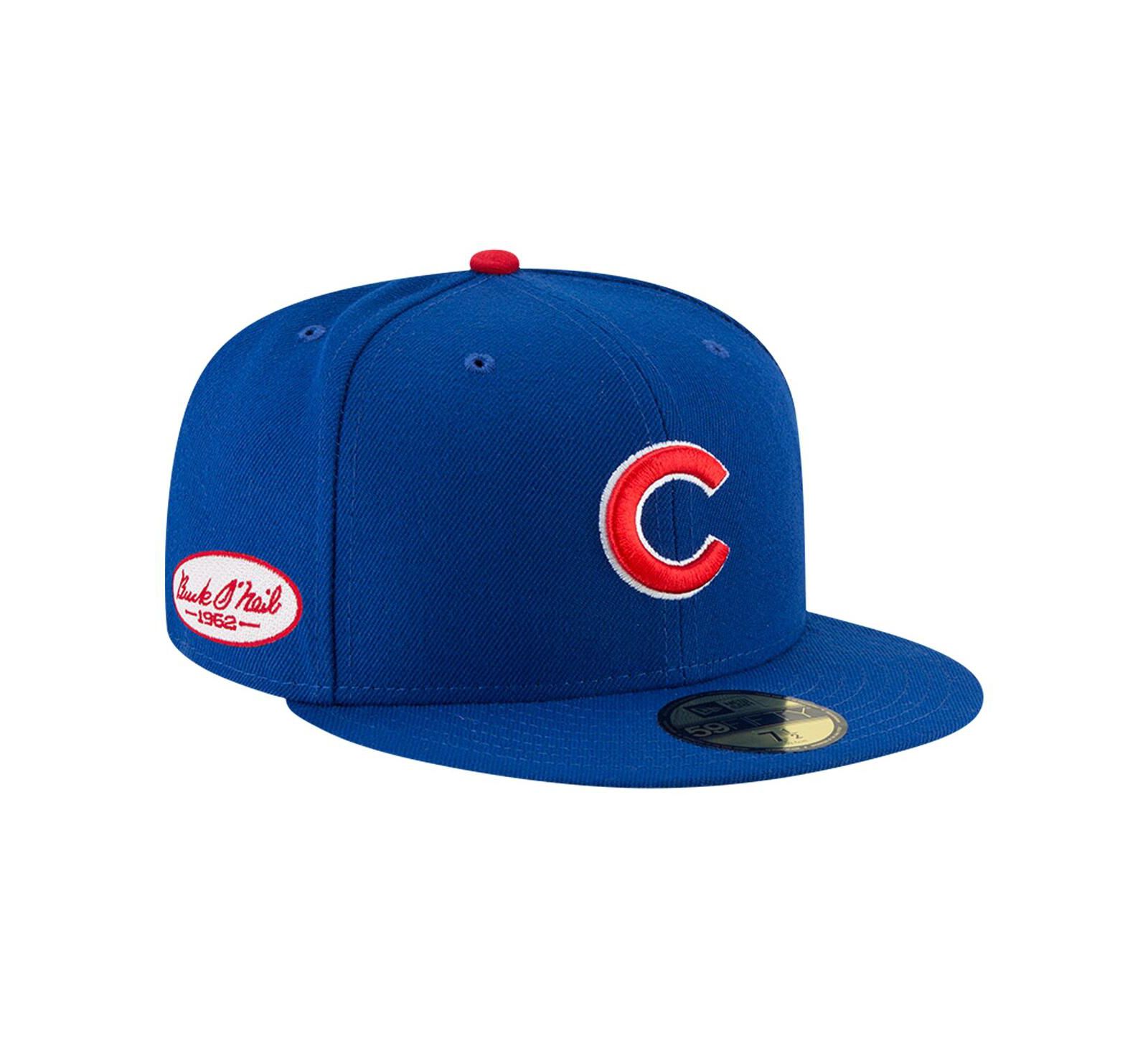 New Era Men's Royal Chicago Cubs Buck O'Neil On Field 59FIFTY Fitted Hat