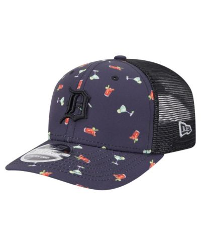 Мужская кепка New Era Detroit Tigers Adventure Drinks Pattern 9SEVENTY Stretch-Snap Black