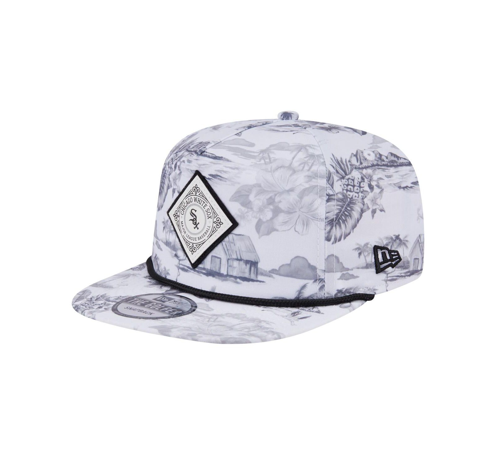 New Era Мужская белая кепка snapback с принтом Chicago White Sox