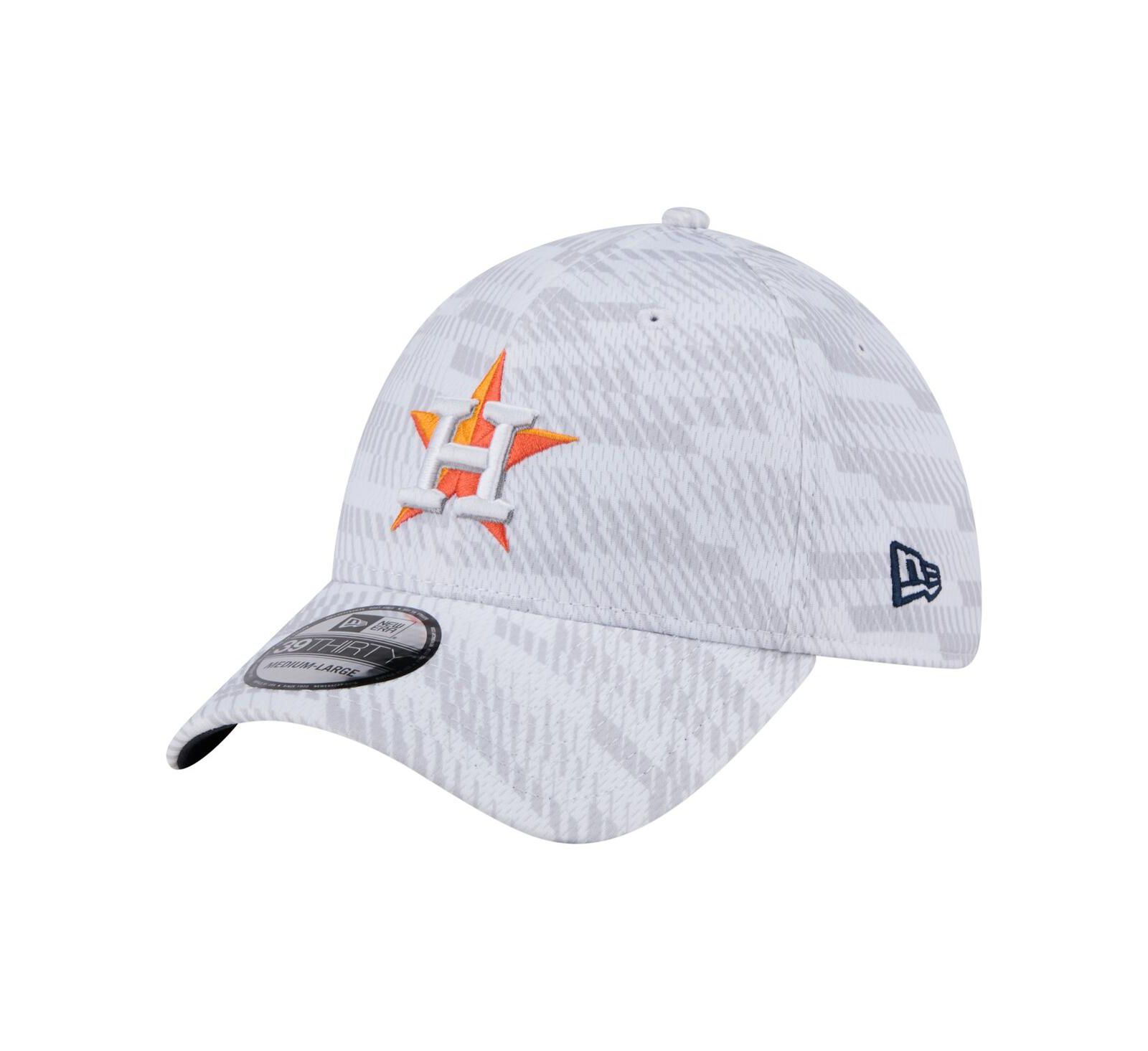 New Era Men's White Houston Astros Graded 39THIRTY Stretch Fit Hat