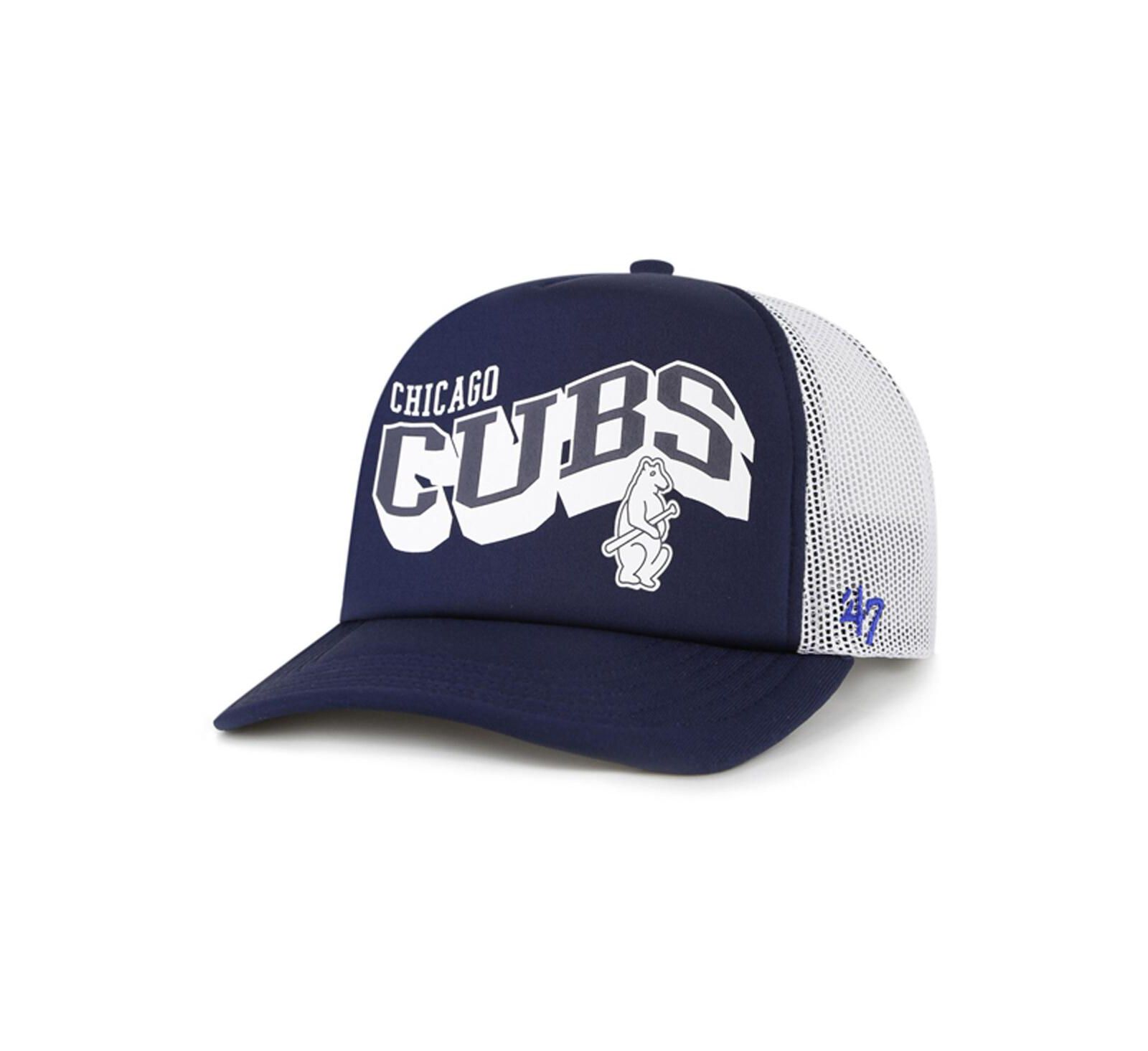 '47 Brand Мужская кепка Chicago Cubs Meander Foam Trucker Snapback темно-синяя