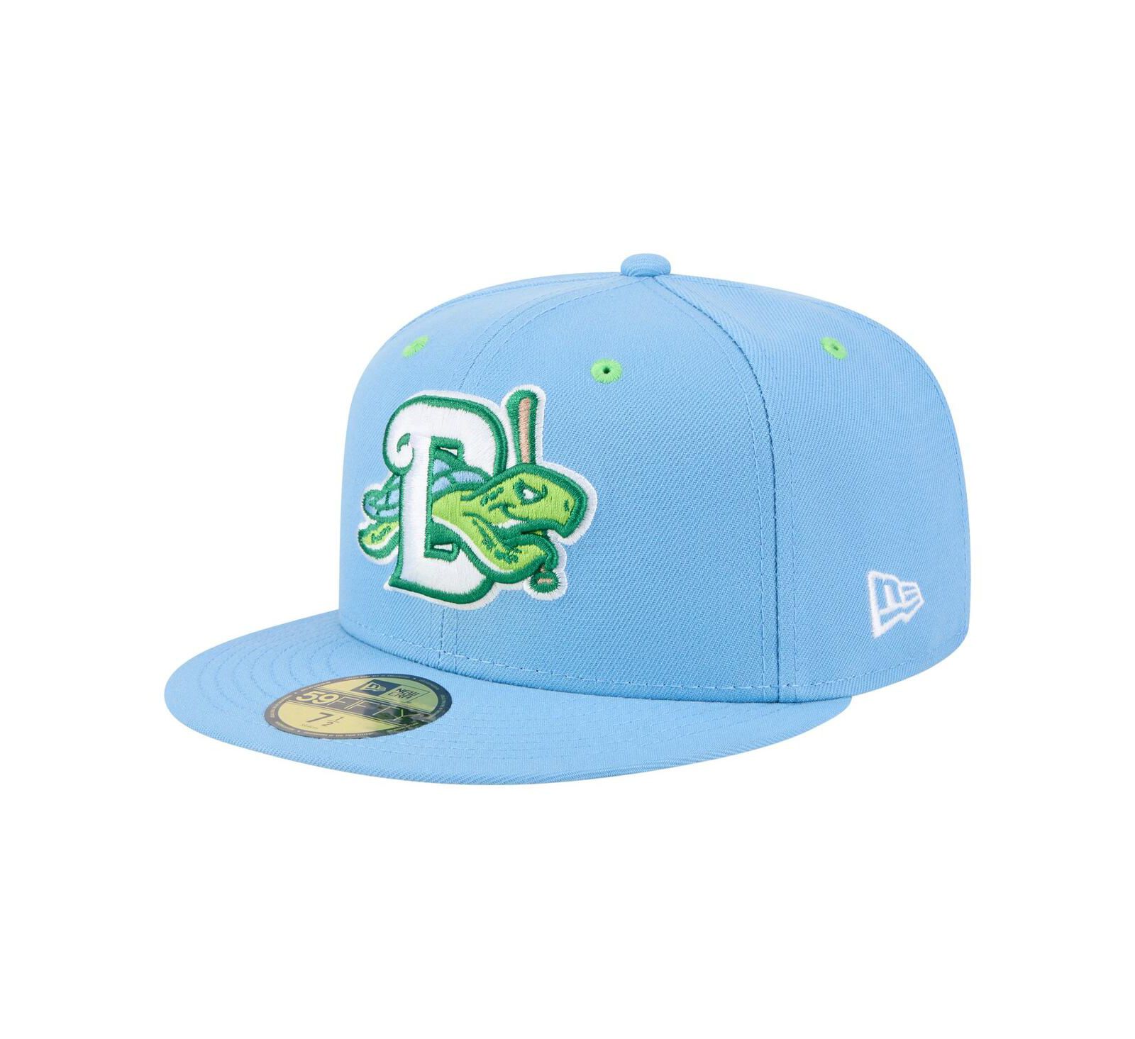 Кепка New Era Men's Light Blue Daytona Tortugas Authentic Collection 59FIFTY Fitted