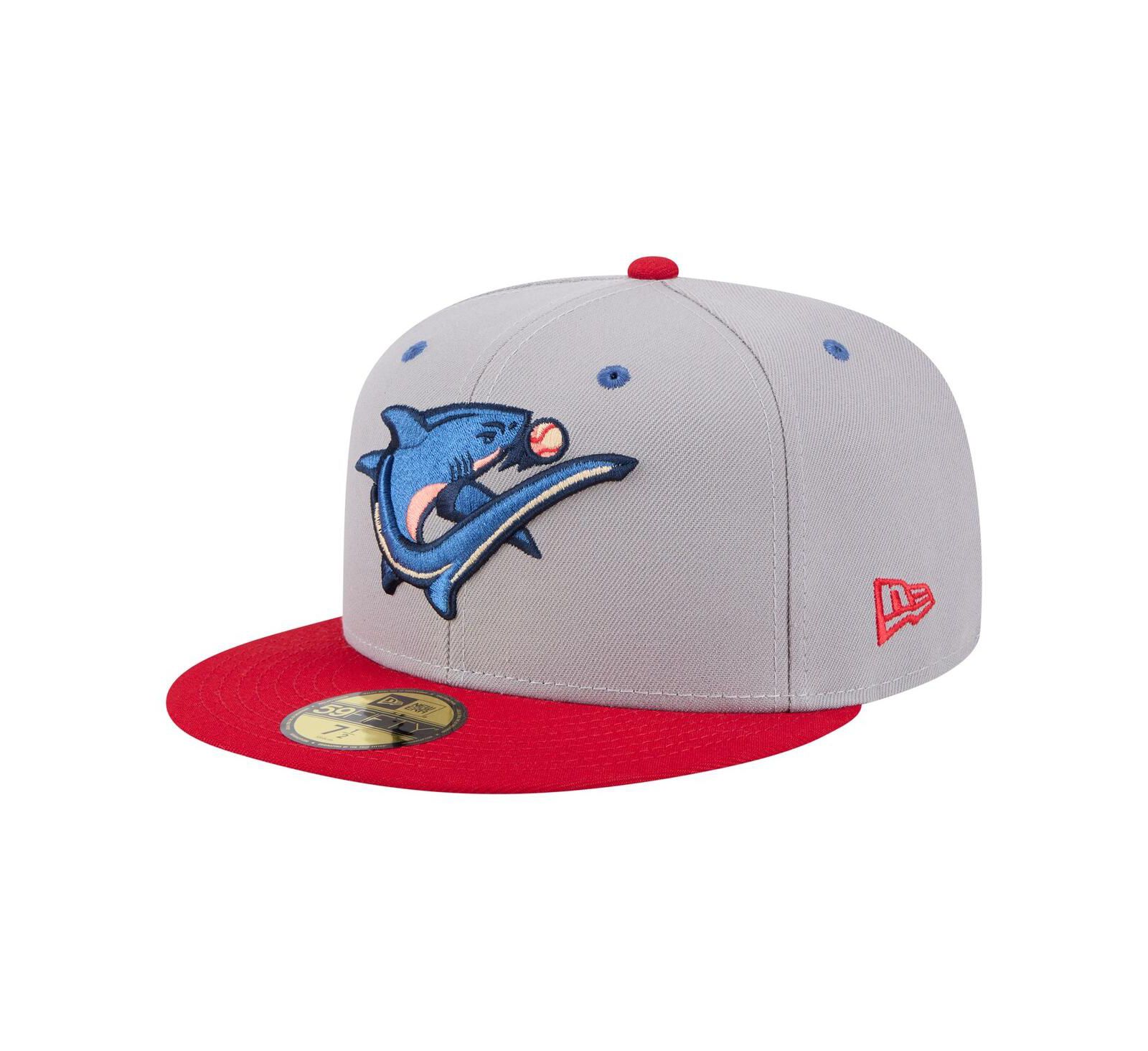 Мужская кепка New Era Clearwater Threshers Authentic Collection 59FIFTY, серая/красная